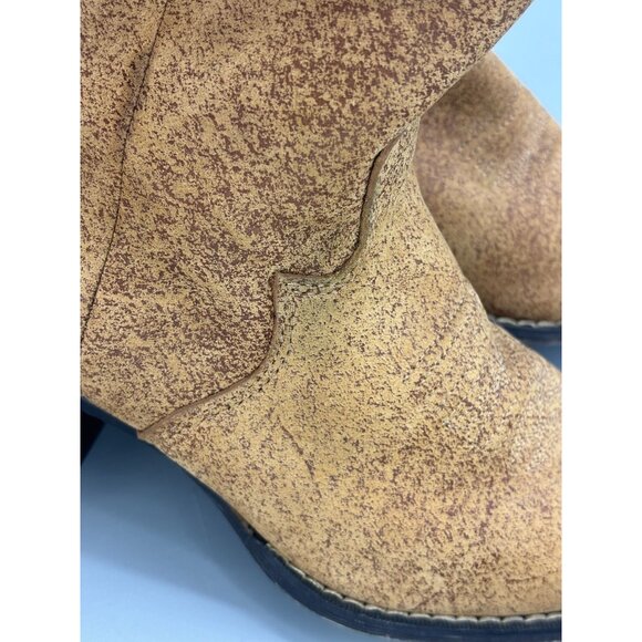 Durango Ankle Boots 8" Womens Size 6M Western Tan Crush RD8441 - Picture 7 of 8